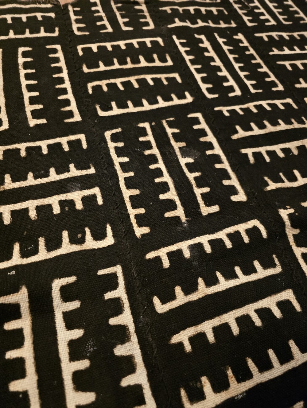 handmade West African Mali mud cloth textile Goa Traditional Bogolanfini - Picture 3 of 8